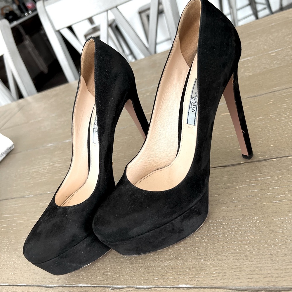 Prada Suede High Heels